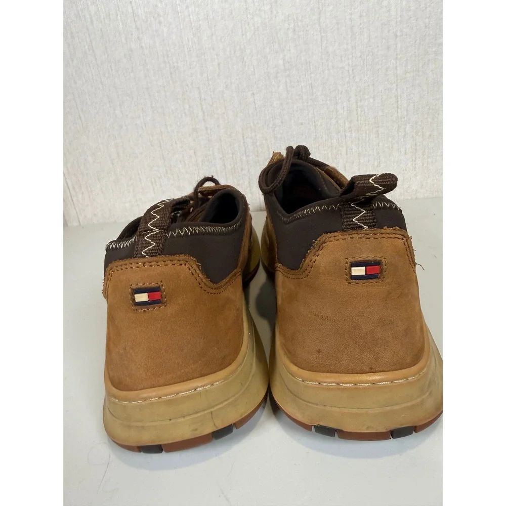 Tommy Hilfiger  brown‎ leather boat shoes men size us 11